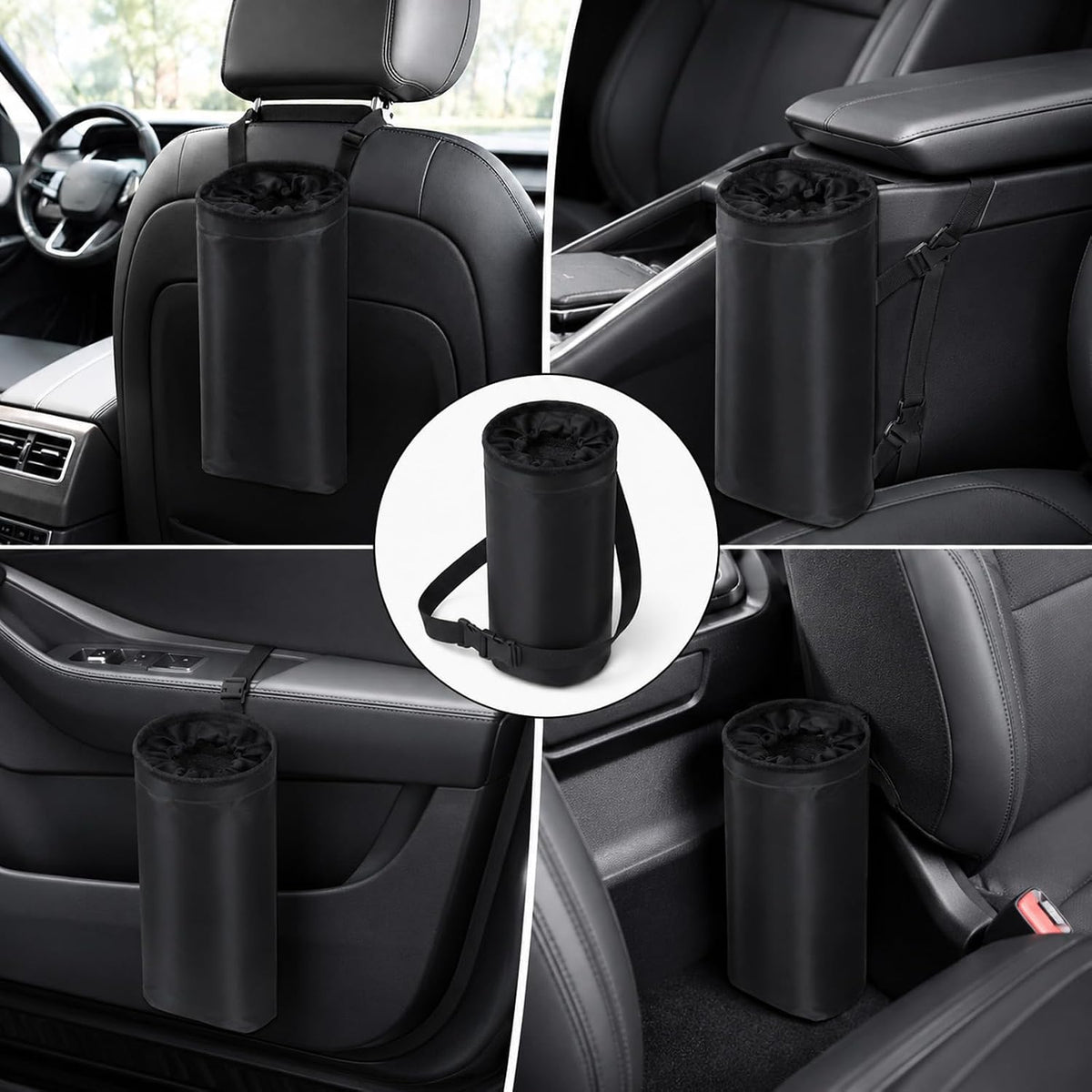 2PCS Washable Detachable Car Garbage Bag Hanging Cars Accessories