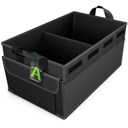 AUTOPTIM Car Trunk Organizer - Collapsible Car Organizer, Black, Medium