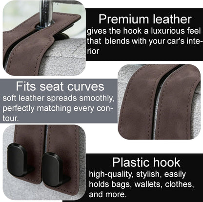 Car Seat Hooks Dual Hangers Storage Organization Gadgets Accessories 2 Pack