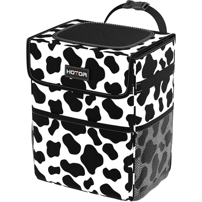 HOTOR Car Trash Can, Leak-Proof Car Organizer, Black, 2-Gallon