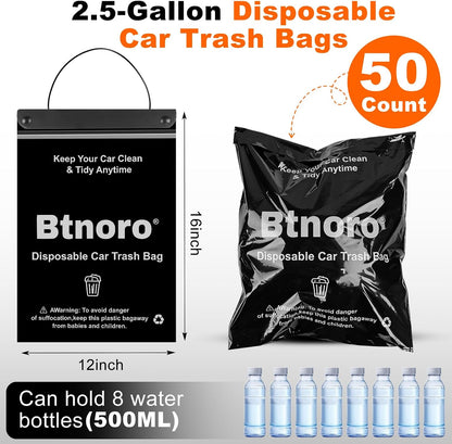 Car Trash Bags Disposable 50PCS Leakproof Hanging Garbage Bags