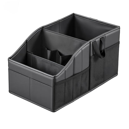 WHHMK Sturdy Leather Car Storage Support Up to 33 LB of Weight, Black