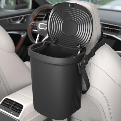 Garoopion Soft Silicone Car Trash Can 1.9 Gallon with Leakproof Design