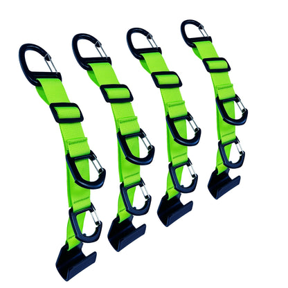 Car Headrest Hooks, Backseat Storage Organizer Hangers, Universal Vehicle Seat Back Hooks, 4 Pack