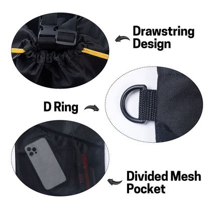 GNEGNI 2PCS Hanging Car Garbage Can - Waterproof Leakproof Trash Bag