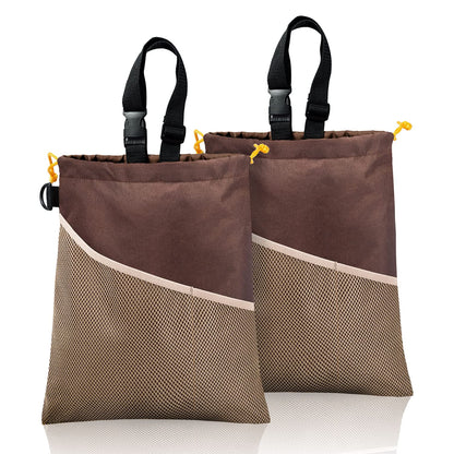 GNEGNI 2PCS Hanging Car Garbage Can - Waterproof Leakproof Trash Bag