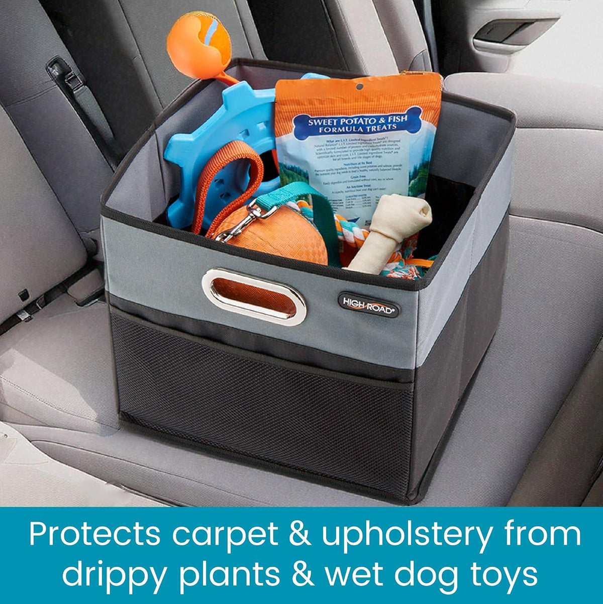 CargoCube Car Trunk Storage Bins - Set of 2 Leakproof Car Box Organizers