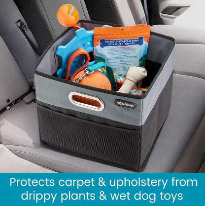 CargoCube Car Trunk Storage Bins - Set of 2 Leakproof Car Box Organizers