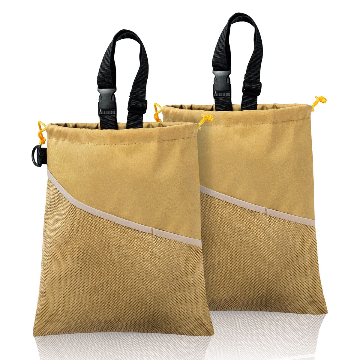 GNEGNI 2PCS Hanging Car Garbage Can - Waterproof Leakproof Trash Bag