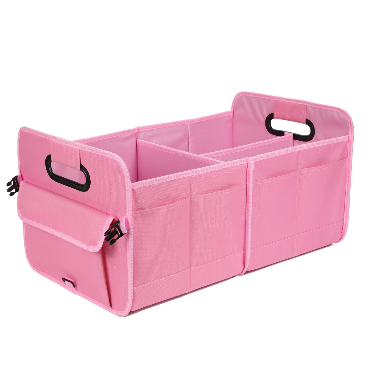 AOKJOY Car Trunk Organizer, Brown, Foldable, Non-slip, Adjustable, Multiple Compartments, 600D Oxford Cloth Material