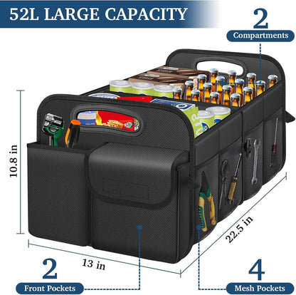 Femuar Car Trunk Organizer-Collapsible Car Storage for Suv/Jeep/Sedan