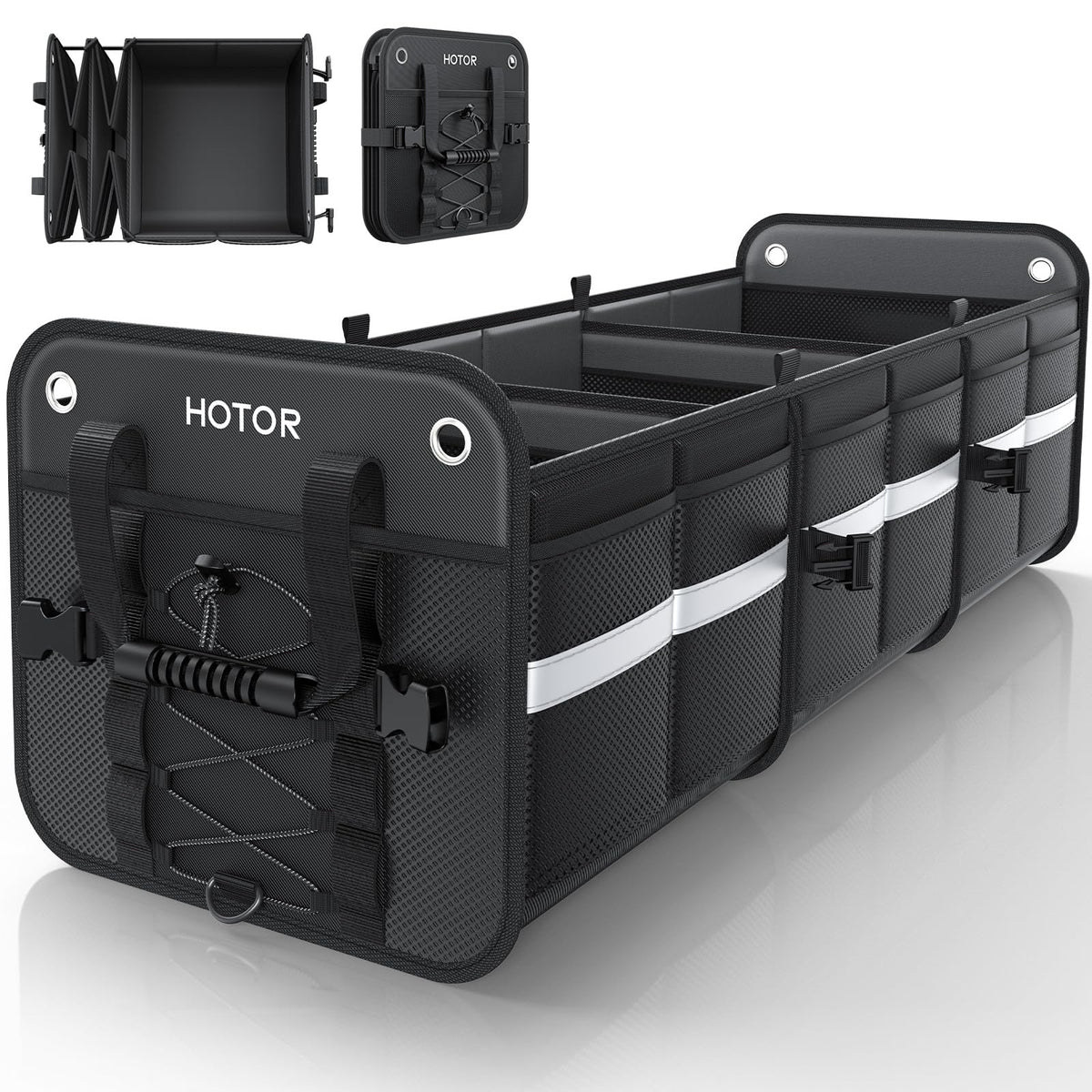 HOTOR Trunk Organizer for SUV – Car Storage Box Collapsible Car Organizer