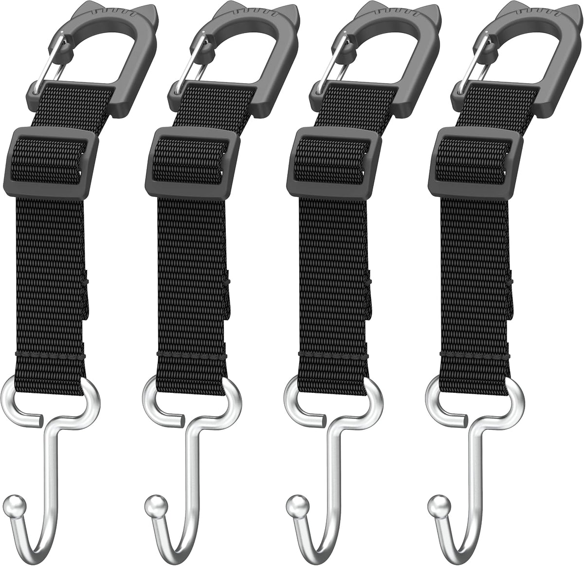 Car Seat Headrest Hooks, 4-Pack