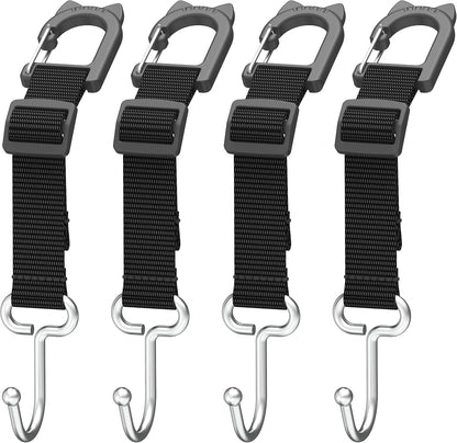Car Seat Headrest Hooks, 4-Pack