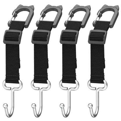 Car Seat Headrest Hooks, 4-Pack