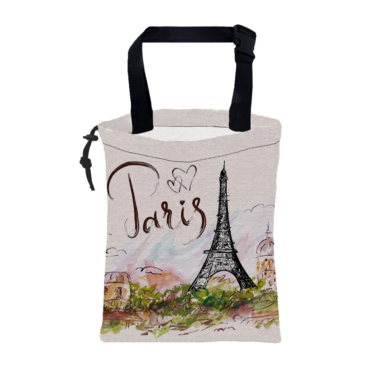 British Shorthair Cat Car Garbage Bag Colorful Splash Drawstring Car Trash Bag Hanging for Back Seat with Adjustable Buckle Canvas Vehicle Trash Can Easy-to-Install