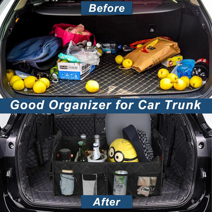 Deosk Car Trunk Organizer for SUV, Foldable Car Organizers and Storage