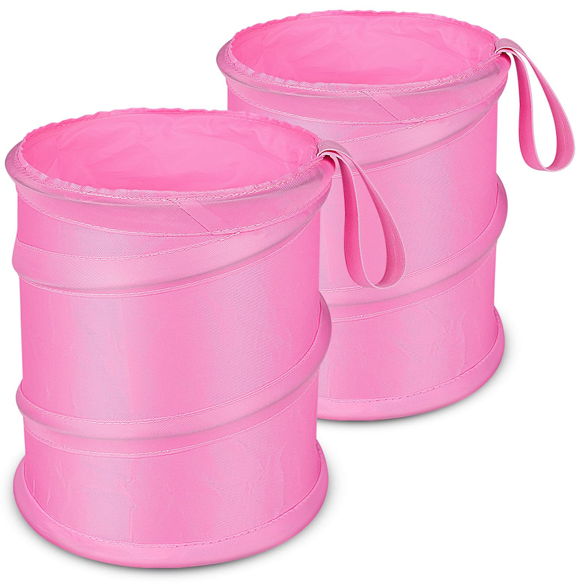 Car Trash Can, 2 Packs Mini Collapsible Pop-up Compact Garbage Can