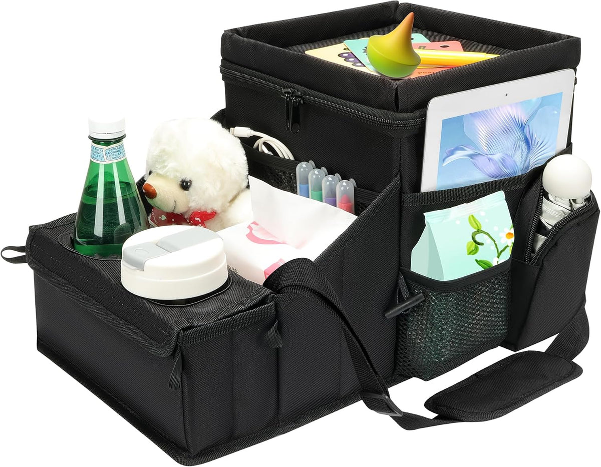 COOLBEBE Car Seat Organizer, Backseat Car Organizer, Black