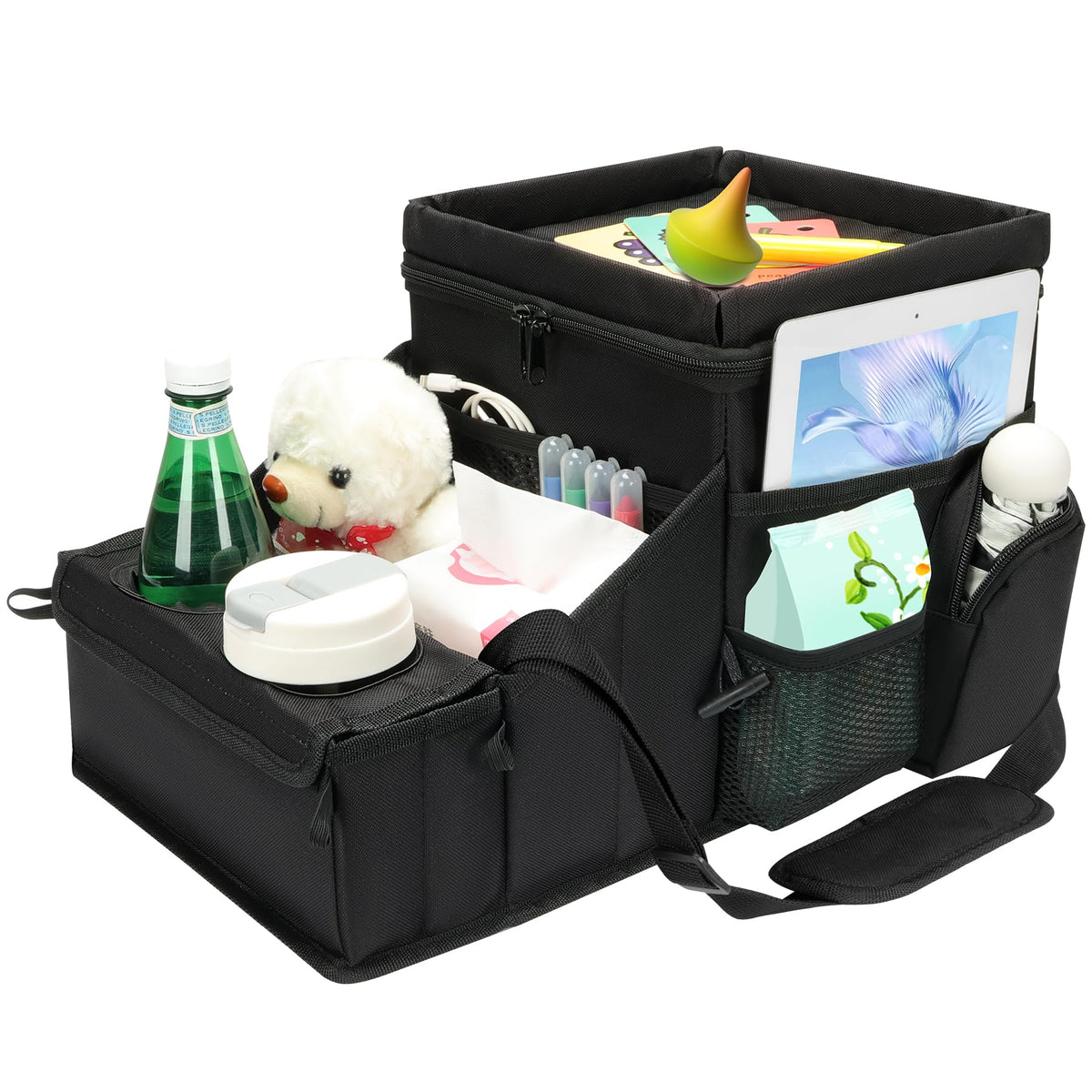 COOLBEBE Car Seat Organizer, Backseat Car Organizer, Black