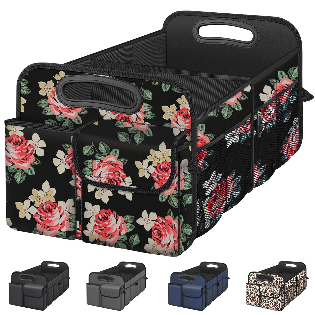 Femuar Car Trunk Organizer-Collapsible Car Storage for Suv/Jeep/Sedan