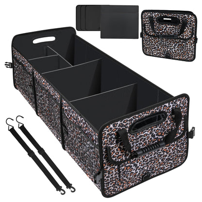 AOPHY Trunk Organizer - 95L Extra Large Capacity SUV Cargo Storage, Collapsible Waterproof Design with Non-Slip Bottom & Retractable Straps, Car Organizers for SUV, Truck, Sedan