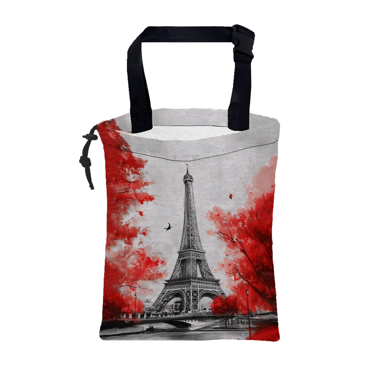 Car Garbage Bag Palm Tree Sunset at a Beach Hanging Canvas Car Trash Bag Drawstring Car Back Seat Organizer for Car Back Front Seat Console with Adjustable Buckle