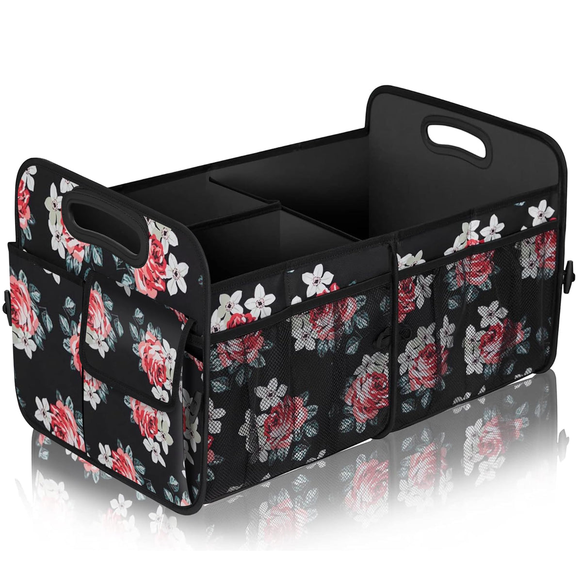 Femuar Car Trunk Organizer-Collapsible Car Storage for Suv/Jeep/Sedan