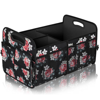 Femuar Car Trunk Organizer-Collapsible Car Storage for Suv/Jeep/Sedan