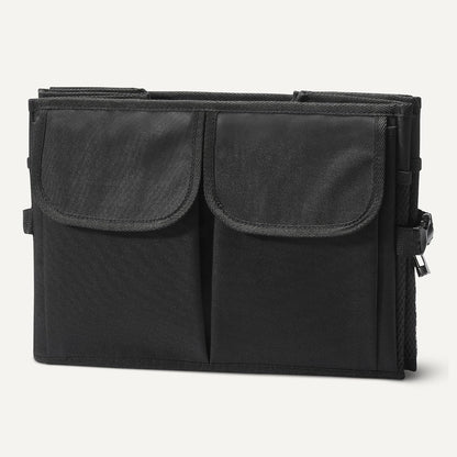 Amazon Basics Trunk Organizer for Car, Multi-Compartment Car Storage, Foldable, 13.5 Gallon, Black