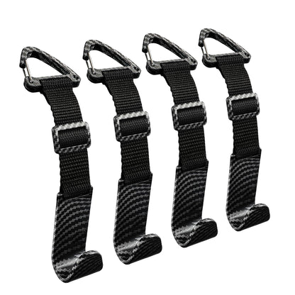 Amooca 4 Pack Anti-drop Headrest Hooks Adjustable Car Seat Organizer