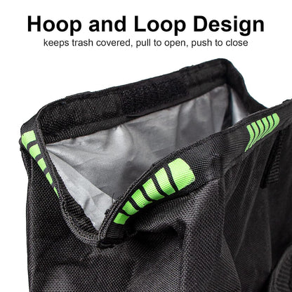 Car Trash Can, Car Trash Bag Hanging, 3.5 Gallons Ultra Large Capacity Organizer and Storage with Adjustable Straps, Leakproof Lining (Pack of 2)