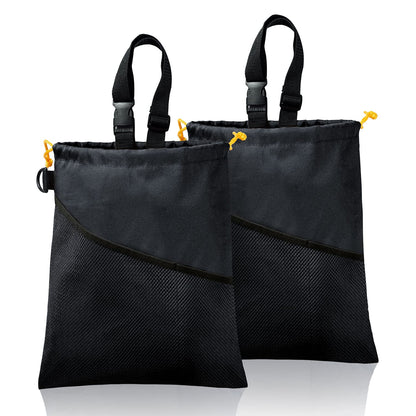 GNEGNI 2PCS Hanging Car Garbage Can - Waterproof Leakproof Trash Bag