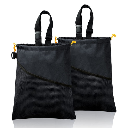 GNEGNI 2PCS Hanging Car Garbage Can - Waterproof Leakproof Trash Bag
