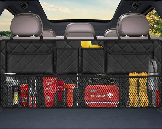 Femuar Trunk Organizer, Hanging Backseat Car Storage Bag for SUV (42"*18")