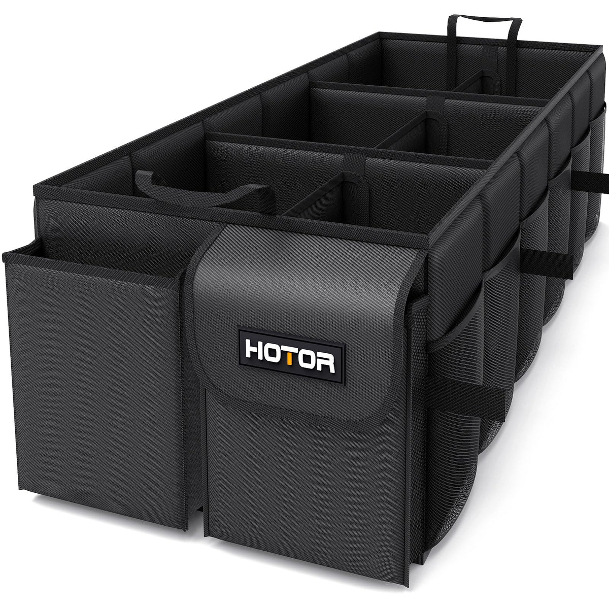 HOTOR Trunk Organizer - Foldable Car Organizer for SUVs & Sedans Storage