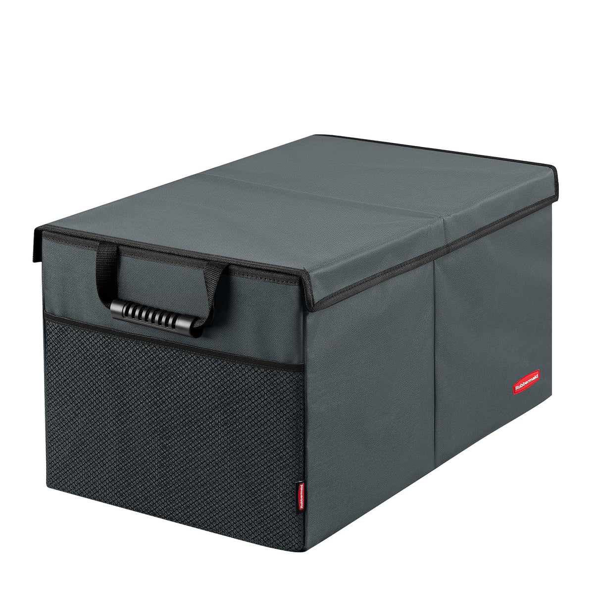 Rubbermaid Car Organizer, Collapsible Trunk Organizer, Multi-Compartment Car Storage Organization for Car Accessories, 2 Compartments With Cover, 21.65"*14.17"*12.2"