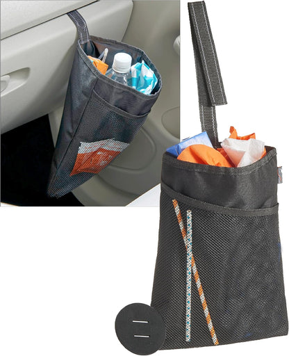 High Road Compact Hanging Car Trash Bag for Front or Back Seat