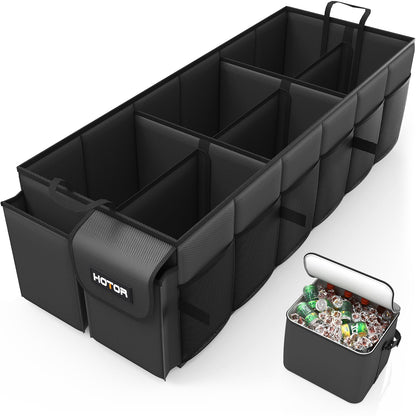 HOTOR Trunk Organizer, Sturdy Foldable with Cooler for Car, Sudan & SUV