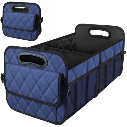 Deosk Trunk Organizer and Storage with Reinforced Handles,Car Accessories for Women/Men 50L Waterproof Polyester Trunk Organzier for Car/SUV/Minivan/Truck(Medium,Leopard print)