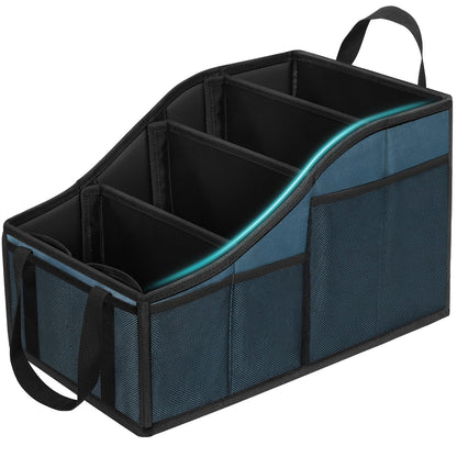 YOHOOLYO Car Seat Organizer with 4 Compartments, 4 Cup Holders