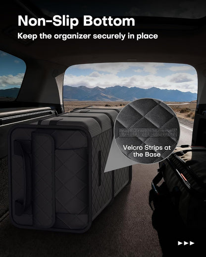 HOTOR Trunk Organizer for SUV – Foldable Car Organizers and Storage