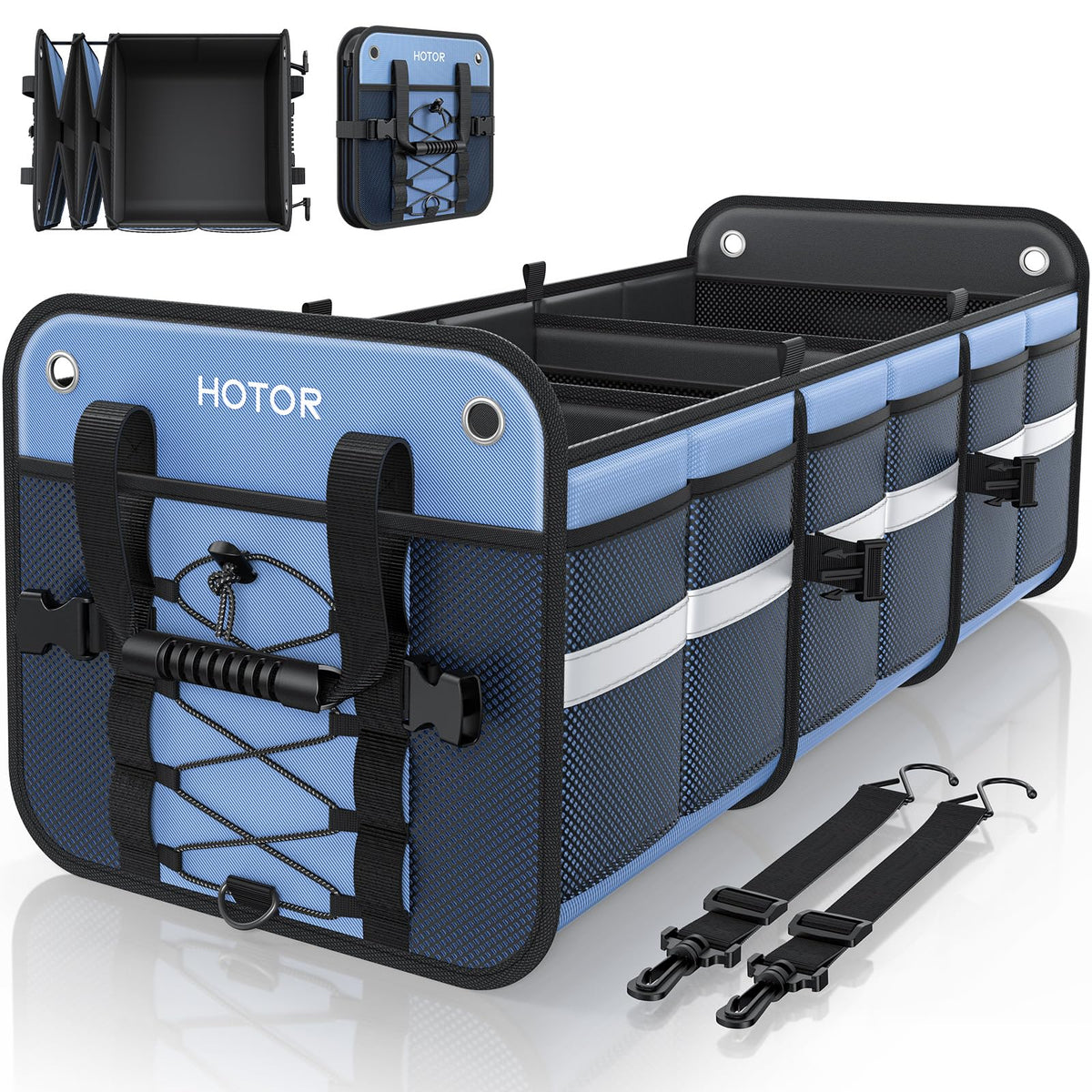 HOTOR Trunk Organizer for SUV – Car Storage Box Collapsible Car Organizer