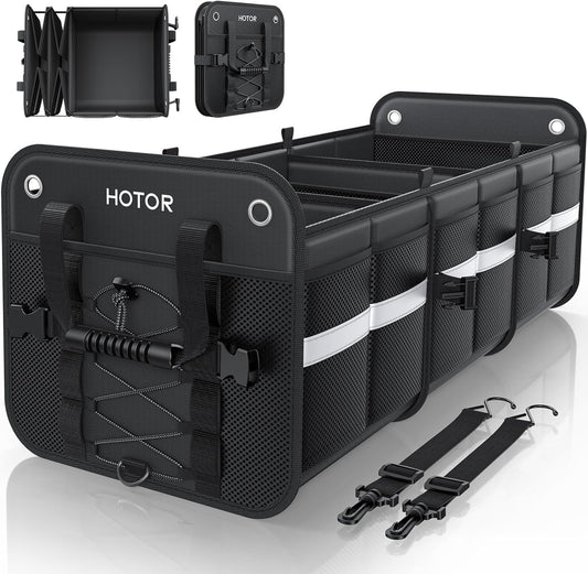 HOTOR Trunk Organizer for SUV – Car Storage Box Collapsible Car Organizer