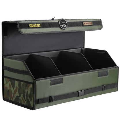 Fyzeoty Car Trunk Organizer for SUV and Sedan, Black, 16.5 inches