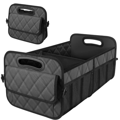 Deosk Trunk Organizer and Storage with Reinforced Handles,Car Accessories for Women/Men 50L Waterproof Polyester Trunk Organzier for Car/SUV/Minivan/Truck(Medium,Leopard print)