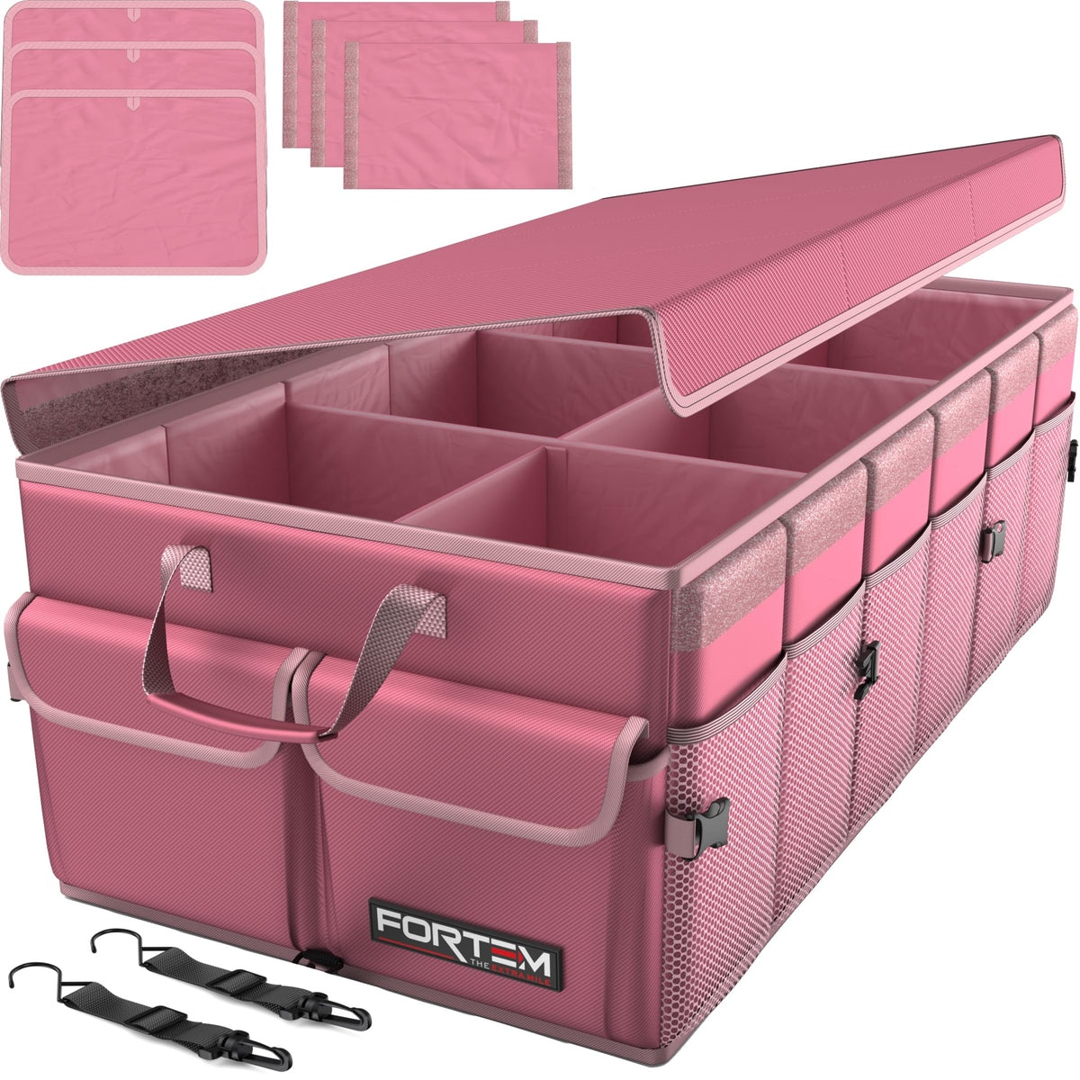 FORTEM Trunk Organizer - Foldable Car Organizer & Storage for SUVs & Trucks