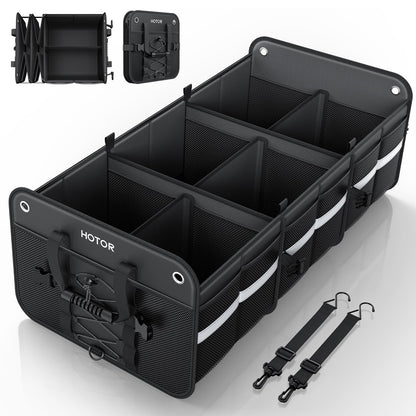 HOTOR Trunk Organizer for SUV – Car Storage Box Collapsible Car Organizer