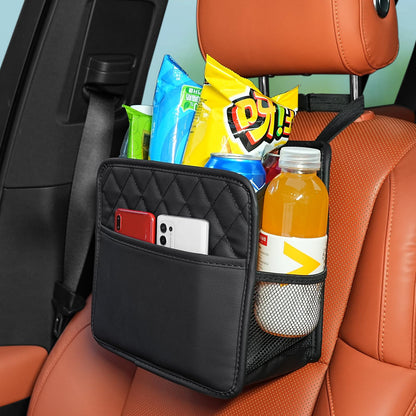 FrgKbTm Car Seat Back Hanging Bag Car Document Holder Multi-Pocket Bottle Bag Storage Box Organizer Travel Tidy Pouch Pocket Kids