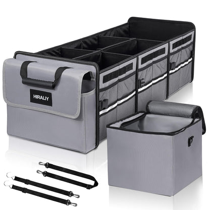 HIRALIY 4-in-1 Car Trunk Organizer with Leakproof Cooler Bag